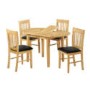 Birlea Furniture Chiltern Dining Set in Brown