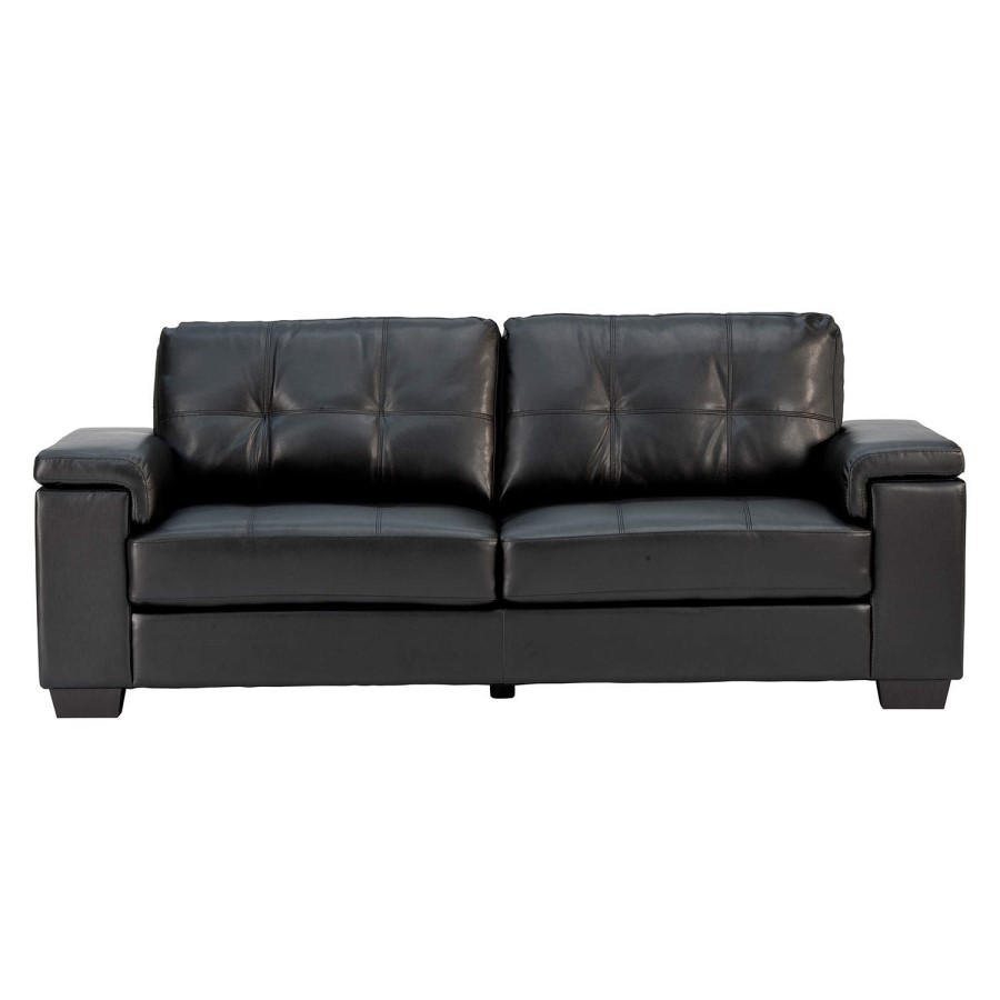 World Furniture Chloe 3 Seater Sofa in Black
