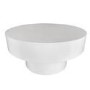 Small Round White Gloss Coffee Table - Cici