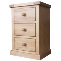 Heritage Furniture Chunky Pine Kids 3 Drawer Bedside Chest