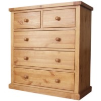 Chunky Pine 3+2 Drawer Chest