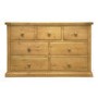 Chunky Solid Pine 4+3 Drawer Chest