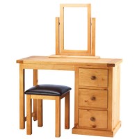 Chunky Pine Dressing Table Set