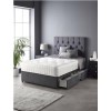 Catherine Lansfield Boutique Divan Bed with 2 Drawers and Ortho Pocket Mattress in Steel Grey - King Size