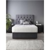 Catherine Lansfield Boutique Divan Bed with 4 Drawers and Ortho Pocket Mattress in Steel Grey - King Size