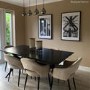 GRADE A2 - Set of 2 Beige Fabric Dining Chairs - Colbie