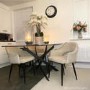 GRADE A2 - Set of 2 Beige Fabric Dining Chairs - Colbie