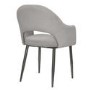 ONLY OPENED - Set of 2 Grey Fabric Dining Chairs - Colbie
