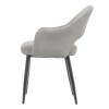 GRADE A1 - Set of 2 Grey Fabric Dining Chairs - Colbie