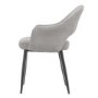 ONLY OPENED - Set of 2 Grey Fabric Dining Chairs - Colbie