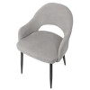 GRADE A1 - Set of 2 Grey Fabric Dining Chairs - Colbie