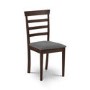 GRADE A2 - Julian Bowen Wooden Dining Chair with Light Grey Seat