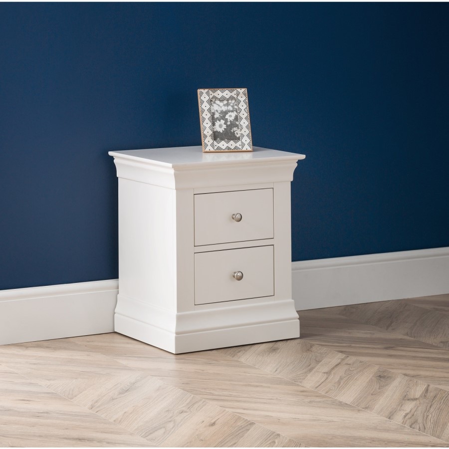 Julian Bowen Clermont 2 Drawer Bedside