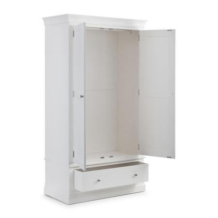 Julian Bowen Clermont 2 Door 1 Drawer Wardrobe