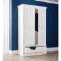 Julian Bowen Clermont 2 Door 1 Drawer Wardrobe