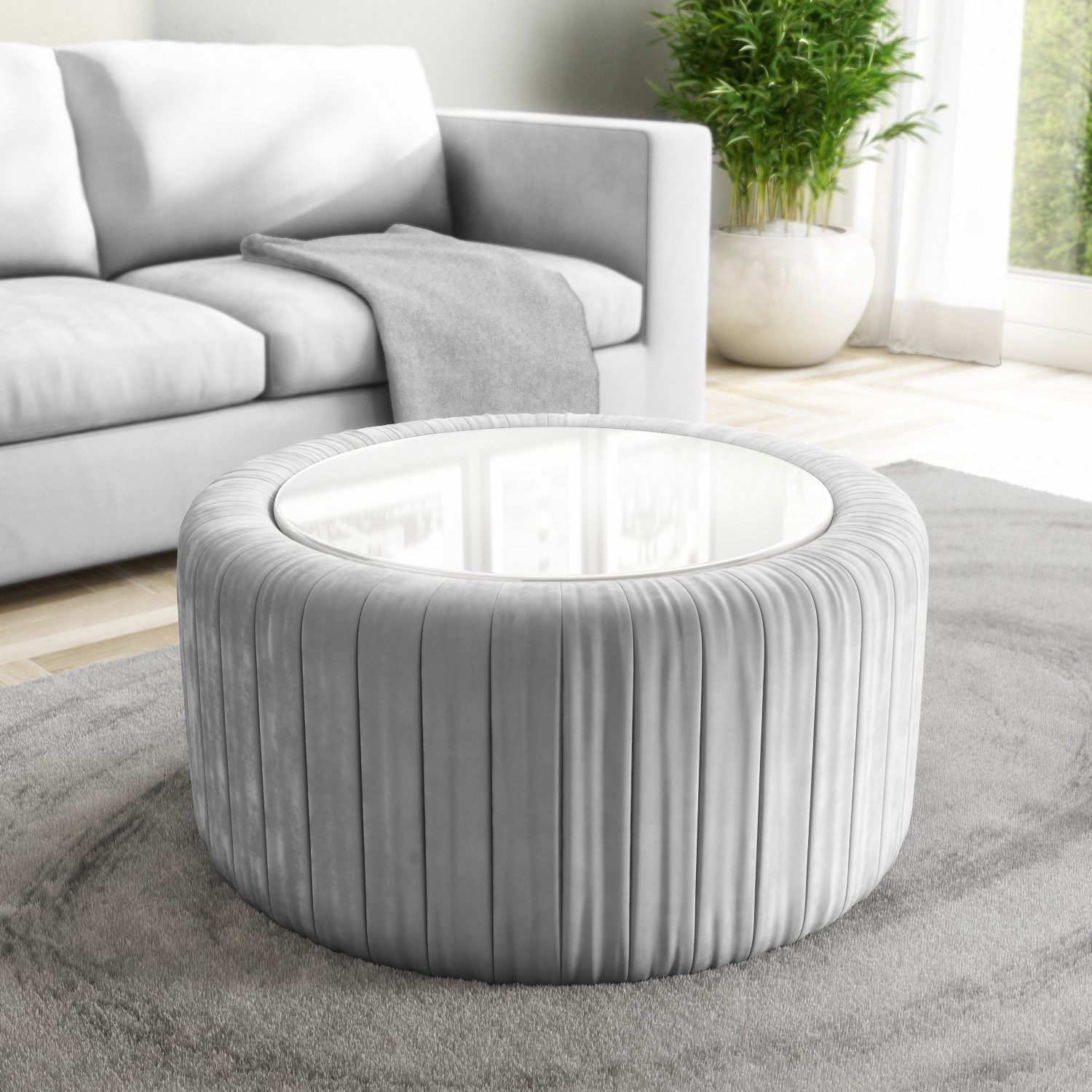 Storage Pouffe Coffee Table at Sarah Kilgore blog