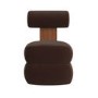 Brown Roll Back Dressing Table Chair - Cleo