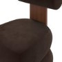 Brown Roll Back Dressing Table Chair - Cleo