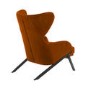 Burnt Orange Velvet Accent Chair - Clarence