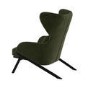 Dark Green Velvet Wingback Accent Chair - Clarence