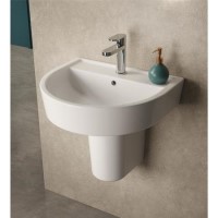 Cedar 420mm Basin & Semi Pedestal