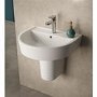 Cedar 420mm Basin & Semi Pedestal