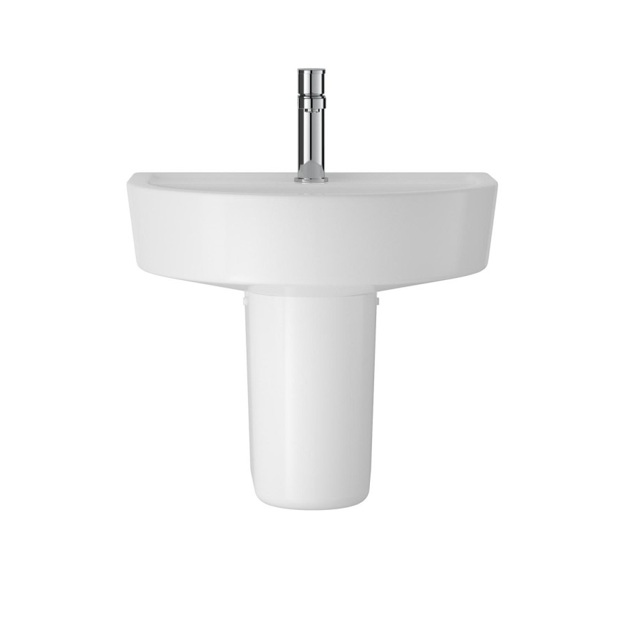 Cedar 420mm Basin & Semi Pedestal
