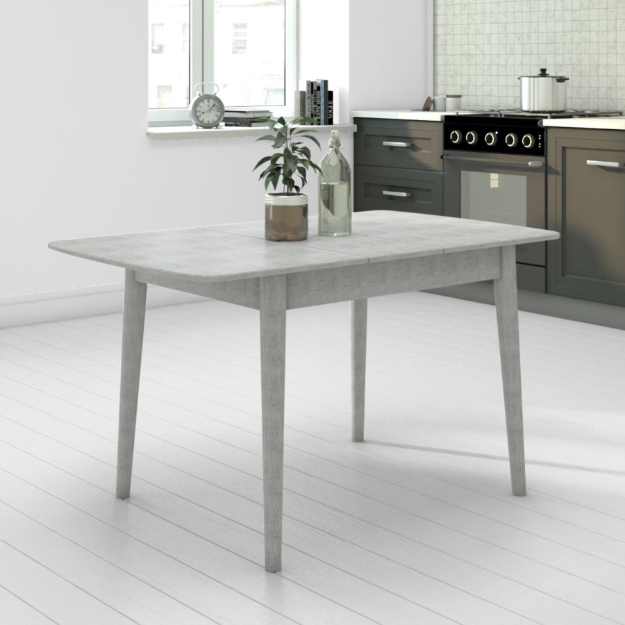 GRADE A2 - Grey Extendable Dining Table - Seats 6 - Cami