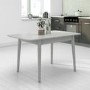 GRADE A2 - Grey Extendable Dining Table - Seats 6 - Cami
