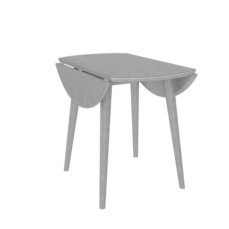 Grey Round Drop Leaf Dining Table - Seats 2 - Cami