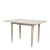 4 Seater Cream Flip Top Dining Table - Solid Wood - Cami