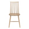 GRADE A1 - Pair of Light Oak Effect Spindle Dining Chairs - Cami