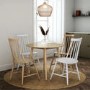 GRADE A1 - White Wooden Spindle Dining Chairs - Set of 2 - Cami