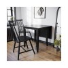 Set of 2 Black Wooden Spindle Dining Chairs - Cami