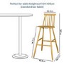 ONLY OPENED - Cami Light Oak Wooden Bar Stool with Spindle Back