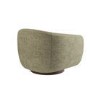Sage Green Chenille Round Swivel Armchair - Celine