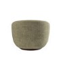 Sage Green Chenille Round Swivel Armchair - Celine