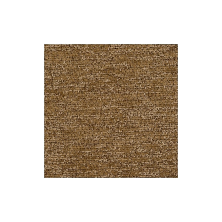 Caramel Brown Chenille Round Swivel Armchair - Celine