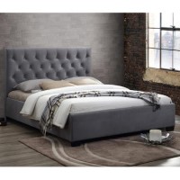 Birlea Cologne Upholstered Grey Kingsize Bed Birlea Cologne Upholstered Grey Kingsize Bed