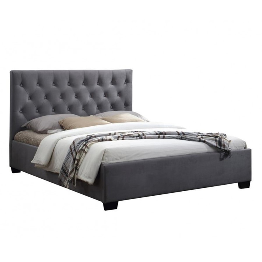 Birlea Cologne Upholstered Grey Kingsize Bed
