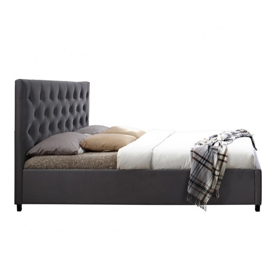 Birlea Cologne Upholstered Grey Kingsize Bed