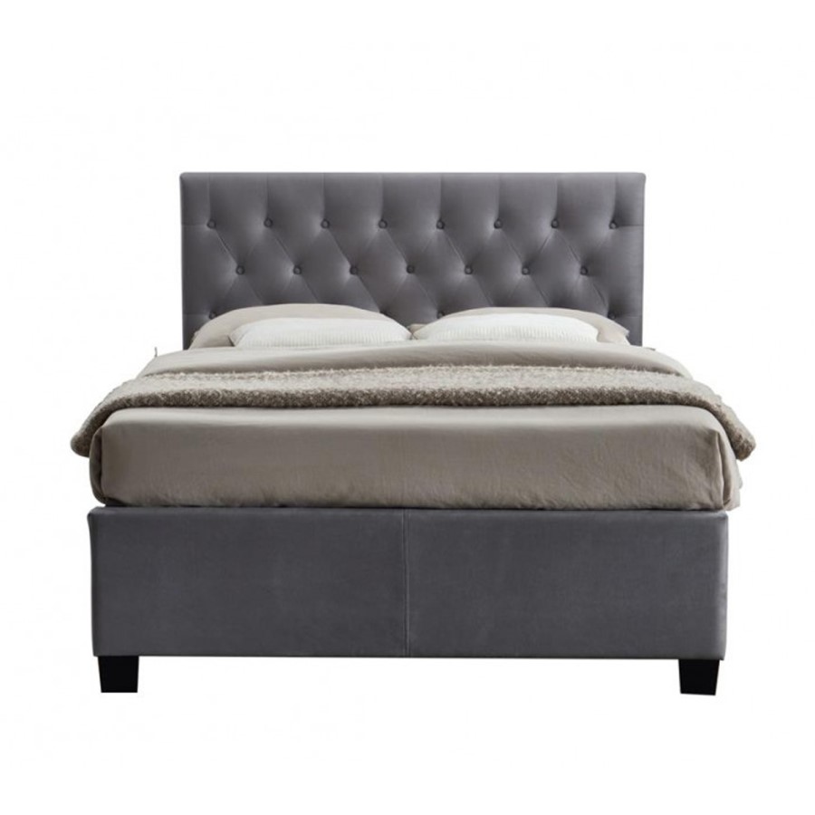 Birlea Cologne Upholstered Grey Kingsize Bed