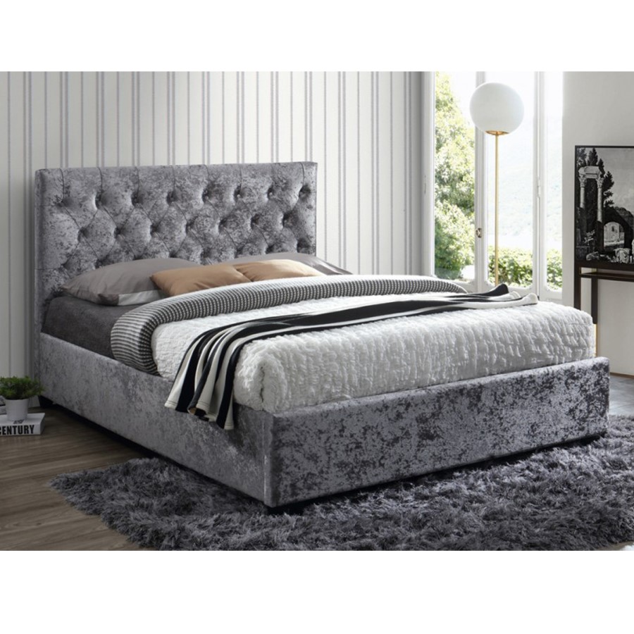 Birlea Cologne Upholstered Steel Double Bed