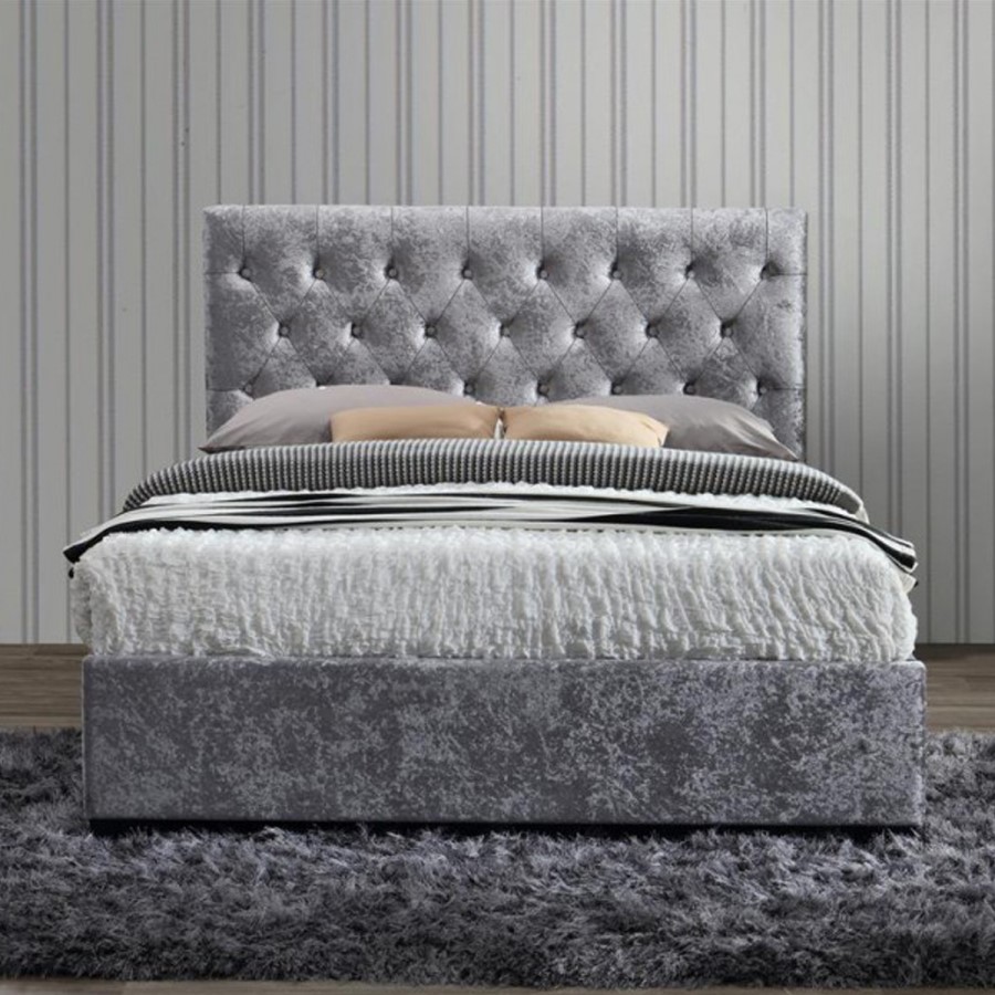 Birlea Cologne Upholstered Steel Double Bed