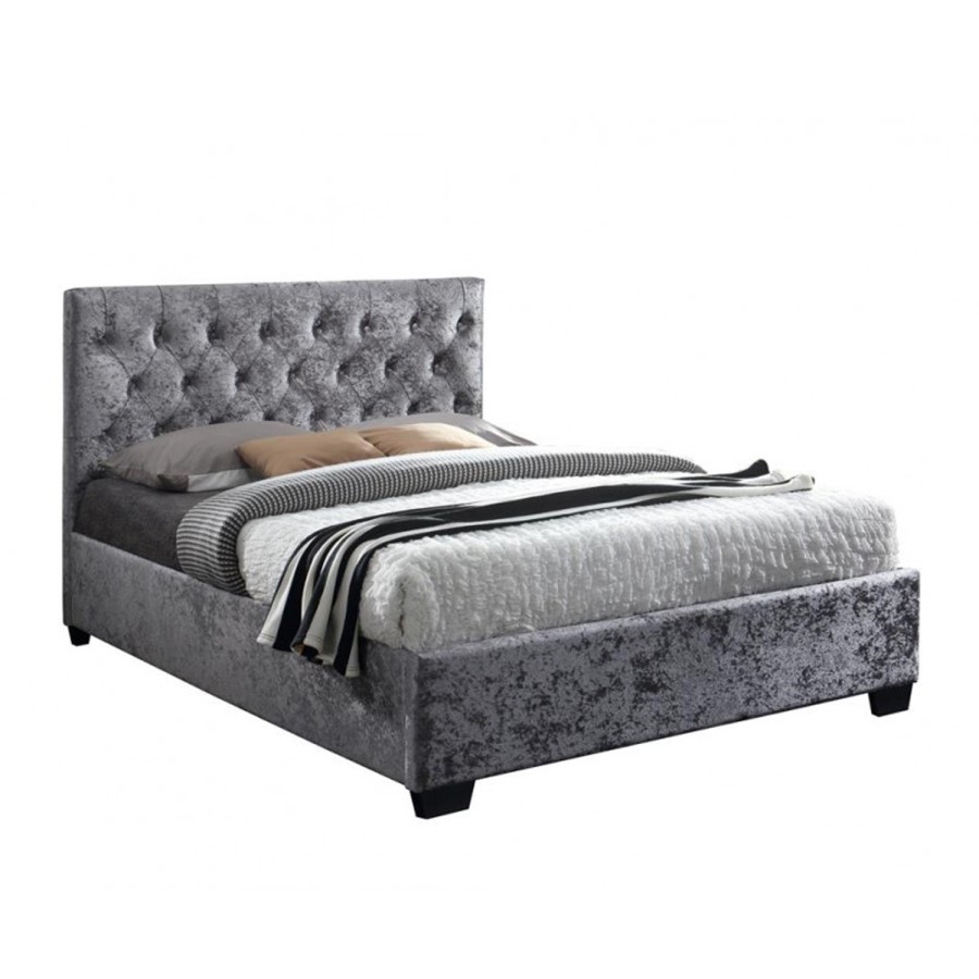 Birlea Cologne Upholstered Steel Double Bed