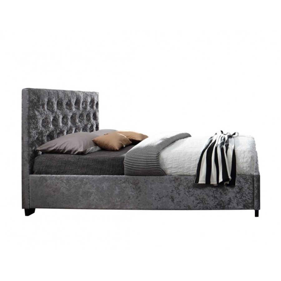 Birlea Cologne Upholstered Steel Double Bed