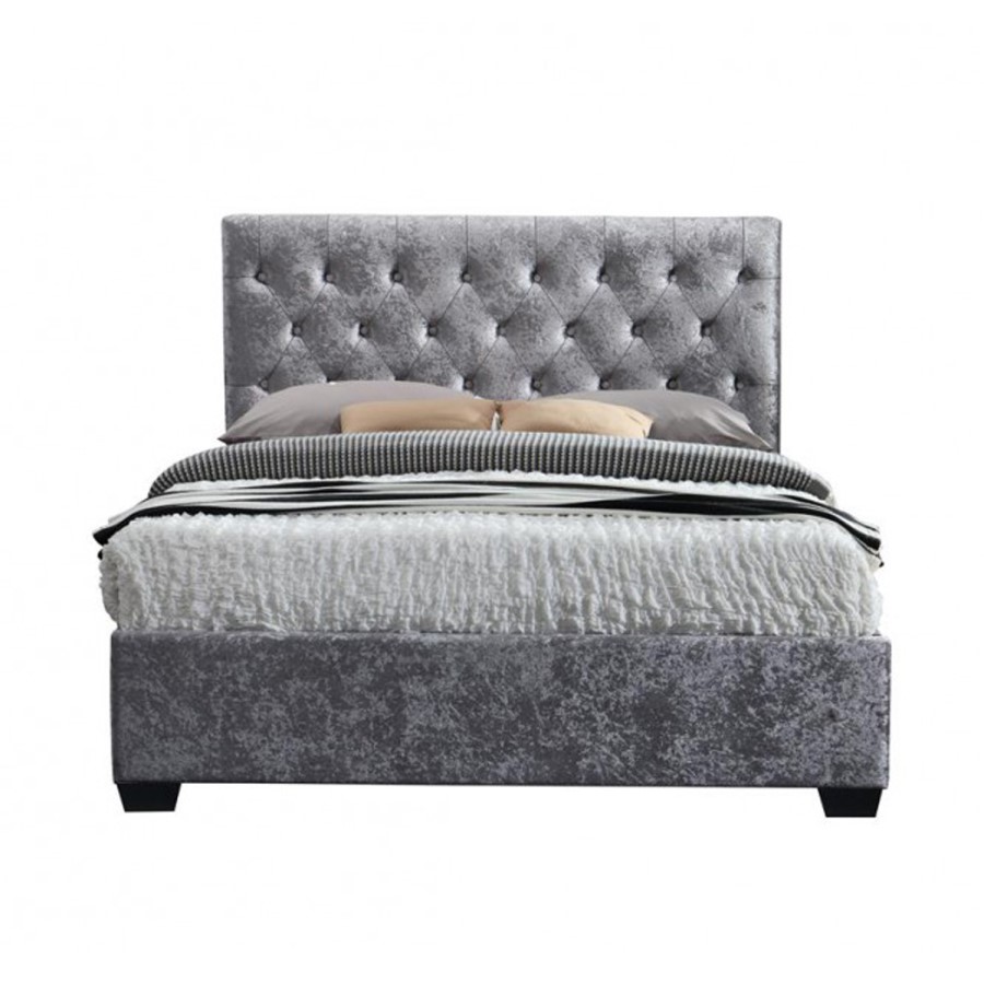 Birlea Cologne Upholstered Steel Double Bed