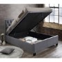 Birlea Cologne Upholstered Grey King Size Ottoman Bed