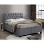 Birlea Cologne Upholstered Grey King Size Ottoman Bed