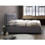 Birlea Cologne Upholstered Grey King Size Ottoman Bed